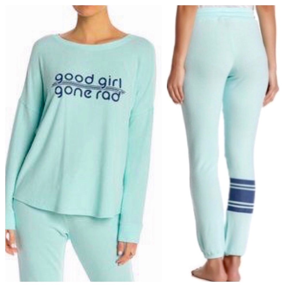 Free Press Light Teal Lounge Outfit